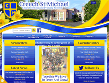 Tablet Screenshot of creechstmichaelprimary.co.uk